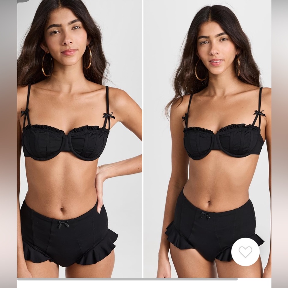 Staud
Rhett Bikini Top XS and Bottom S Black